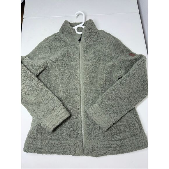 Free Country Women’s Alpine Design Sherpa Teddy Jacket Full Zip Pockets Size M - Picture 5 of 9